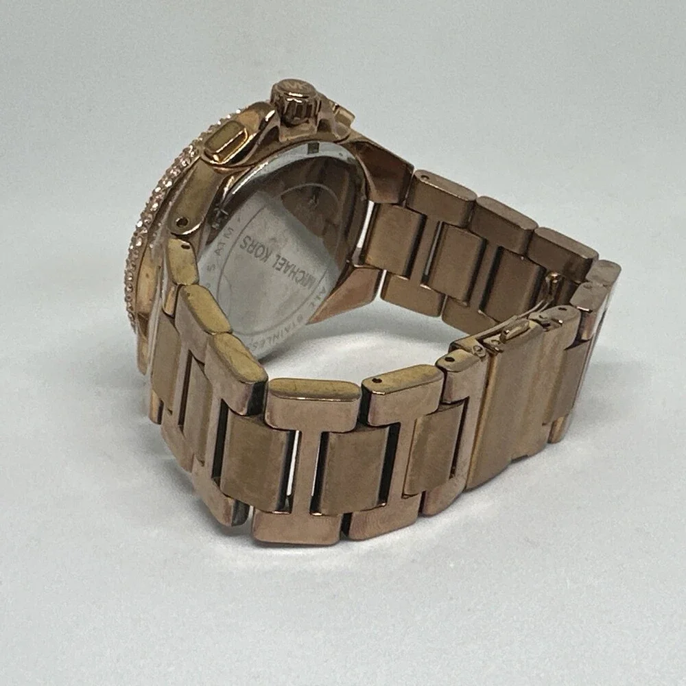 Michael Kors Camille MK5636 Womens Stainless Steel Analog Dial Wristwatch HME651